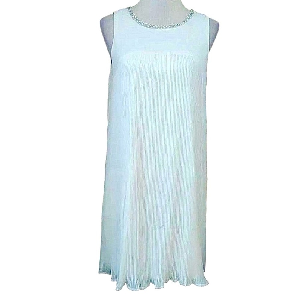 Ivory Pleated Beaded Neckline Party Dress Modcloth Ya Los Angeles Fairy Romantic
